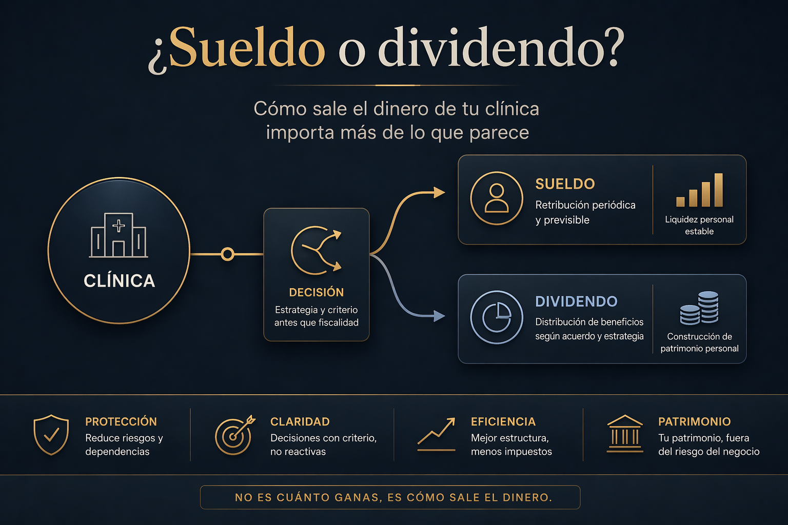 Cómo pagarte bien si tienes una clínica rentable.